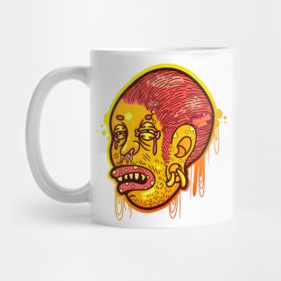 Creepy Allergic Cartoon Head Mug